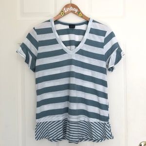 Anthropologie Left of Center Striped Tee